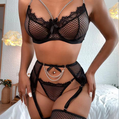 Metal Pendant Lingerie Set – Bold, Elegant, Unforgettable
