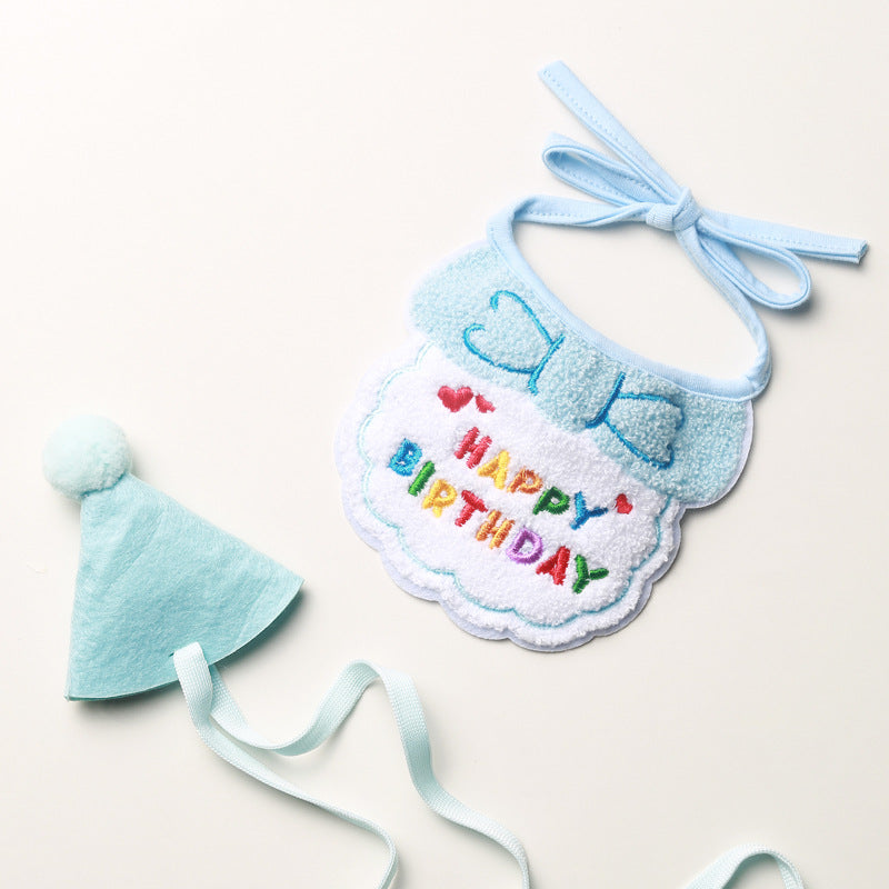 Pet Party Bib – Cute &amp; Colorful Dog/Cat Birthday Accessory