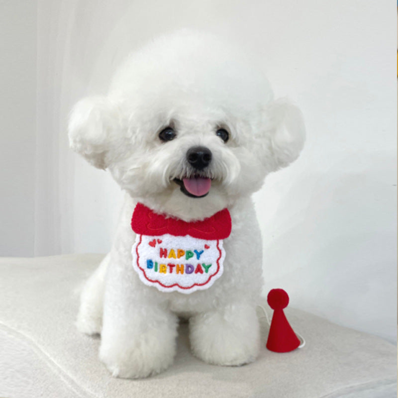 Pet Party Bib – Cute &amp; Colorful Dog/Cat Birthday Accessory