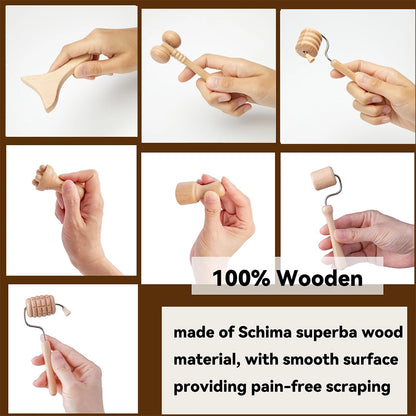 Wooden Face Massager – Wrinkle Remover, Lifting, and Guasha Skin Scraping