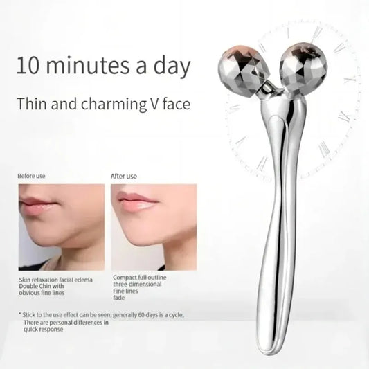 3D Facial Roller – V-Shape Face Lifting & Full Body Massage for Relaxation and Beauty