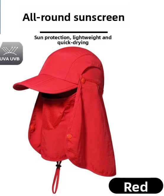 Outdoor sunshade baseball cap