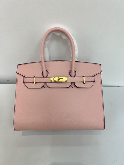 Outer sewn commuter single-shoulder handbag
