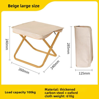 Portable handbag for outdoor folding stools