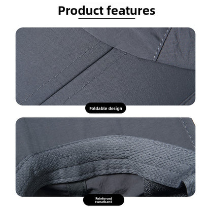 Outdoor sunshade baseball cap