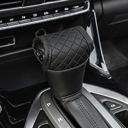 Car Perforated Breathable Cowhide Gear Sleeve