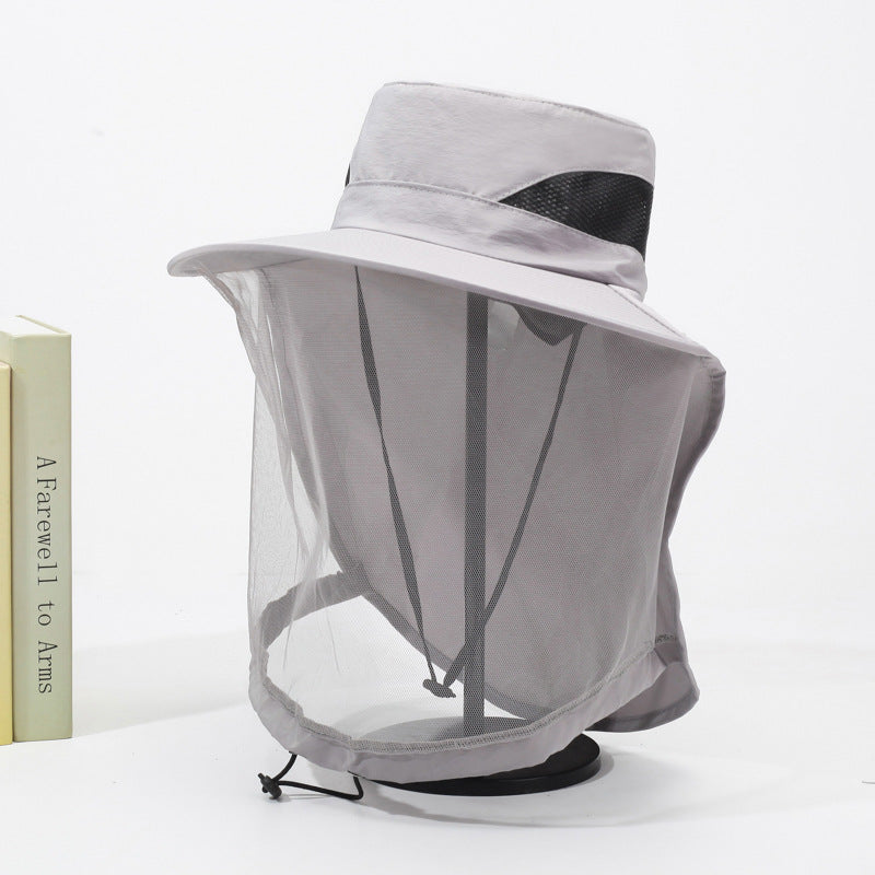A 15CM wide-brim hat for men's outdoor use