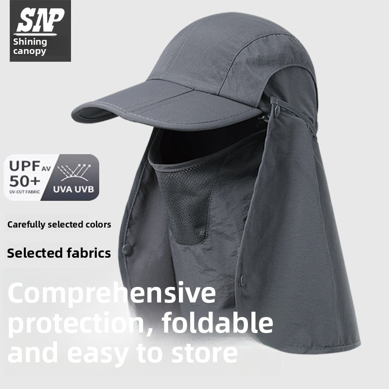 Outdoor sunshade baseball cap