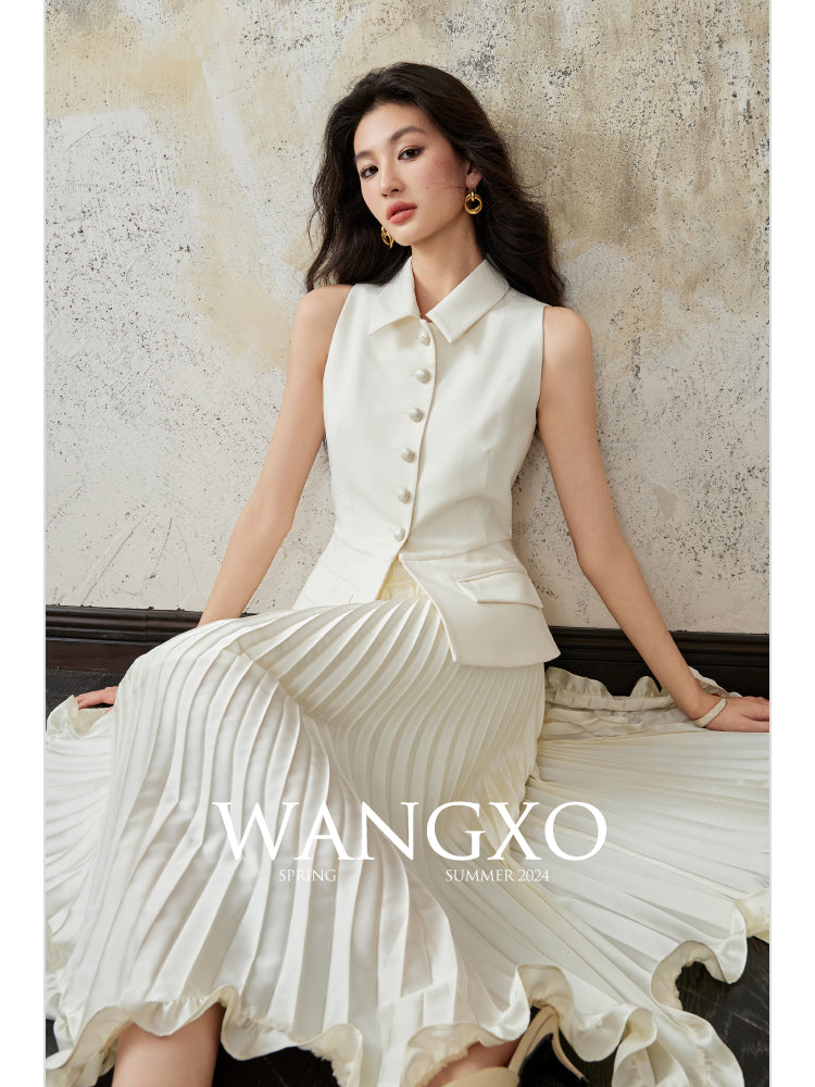 Short-sleeved lapel jacket