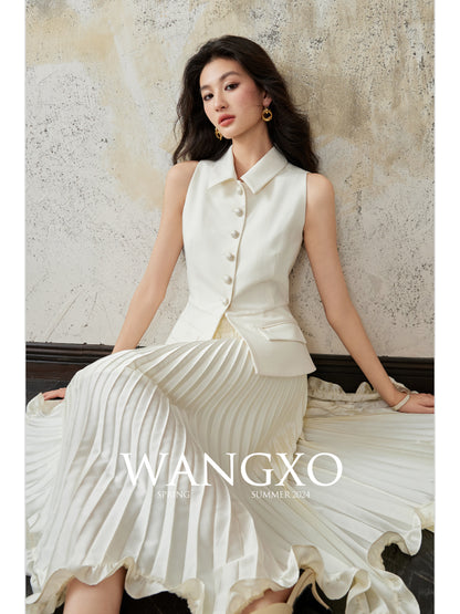 Short-sleeved lapel jacket