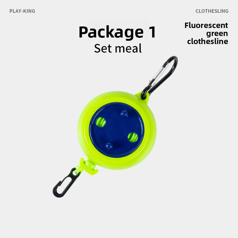 Non-drilled invisible clothes drying line