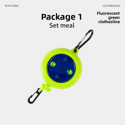 Non-drilled invisible clothes drying line