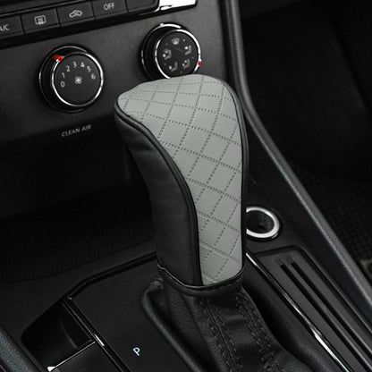 Car Perforated Breathable Cowhide Gear Sleeve