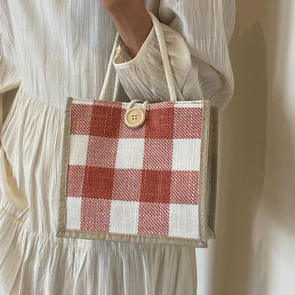 Linen handbag
