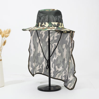 A 15CM wide-brim hat for men's outdoor use