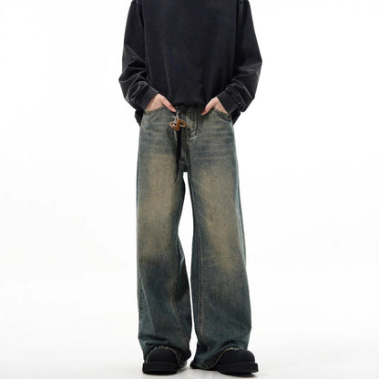 The versatile jeans are loose
