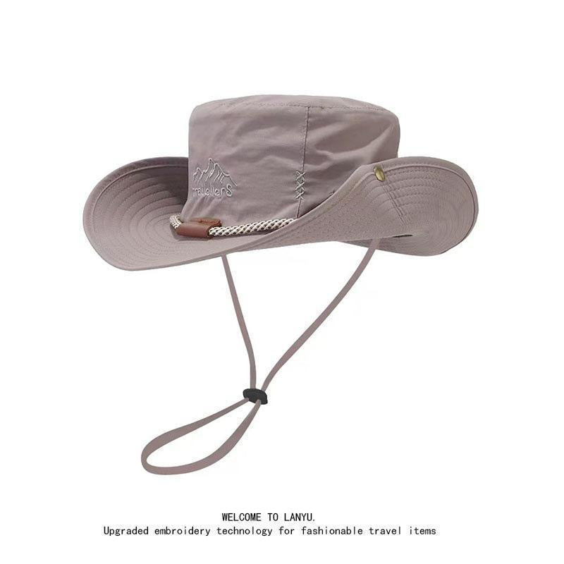 A 15CM wide-brim hat for men's outdoor use