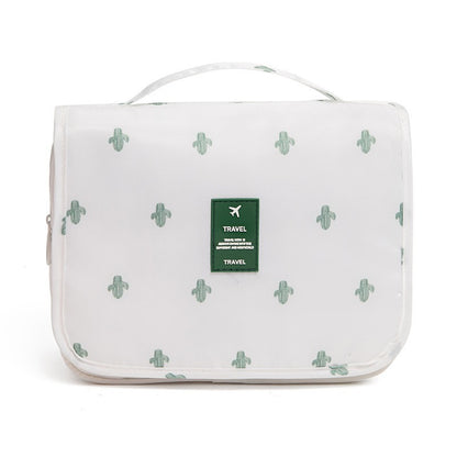 Waterproof large-capacity dry-wet separation cosmetic storage bag