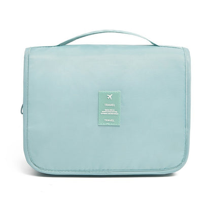Waterproof large-capacity dry-wet separation cosmetic storage bag