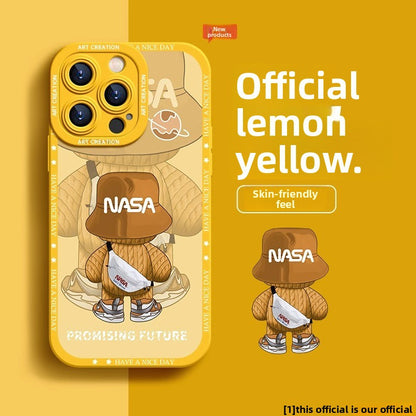 Painted Backpack Bear Mobile phone case