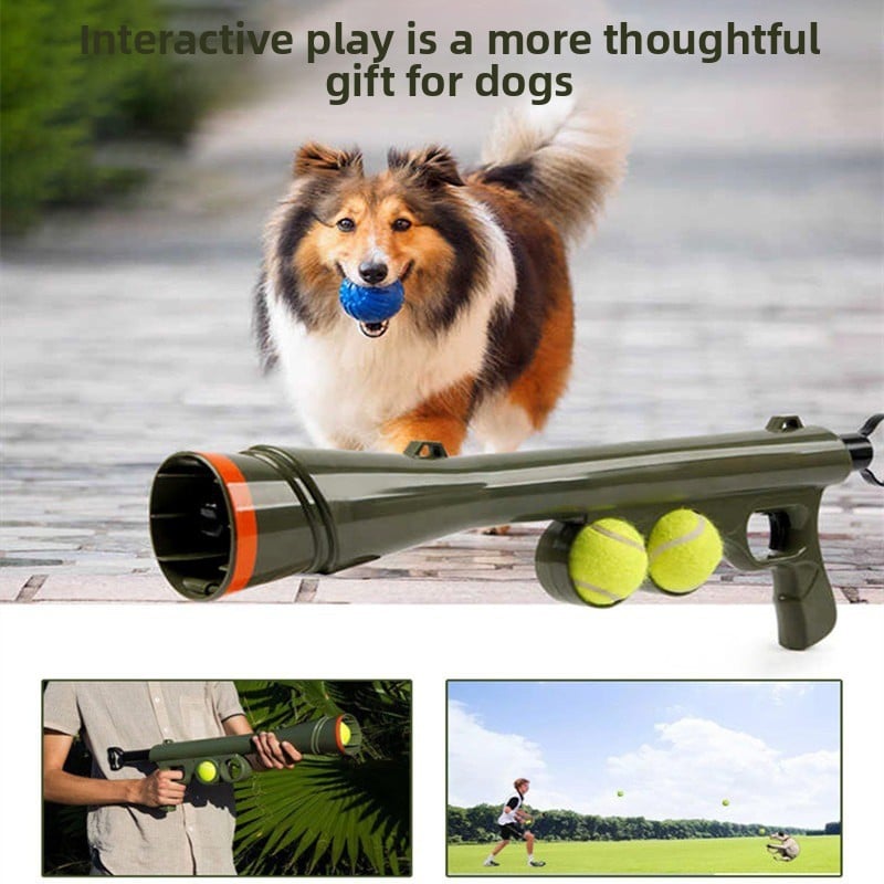 Pet Dog Tennis Launcher – Fun, Training, and Exercise in One!