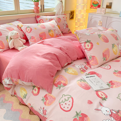 Washed cloud cotton quilt cover, not all-cotton pure cotton sheet