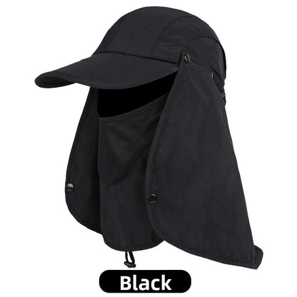 Outdoor sunshade baseball cap