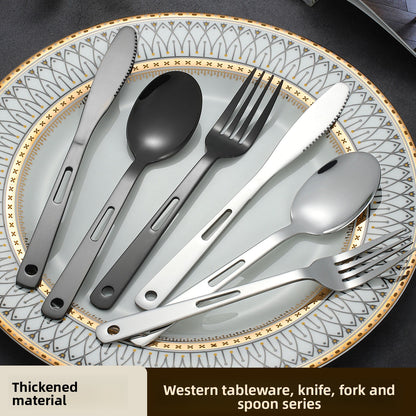 Outdoor knife, fork and spoon Western tableware set