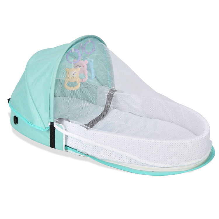 Portable folding crib