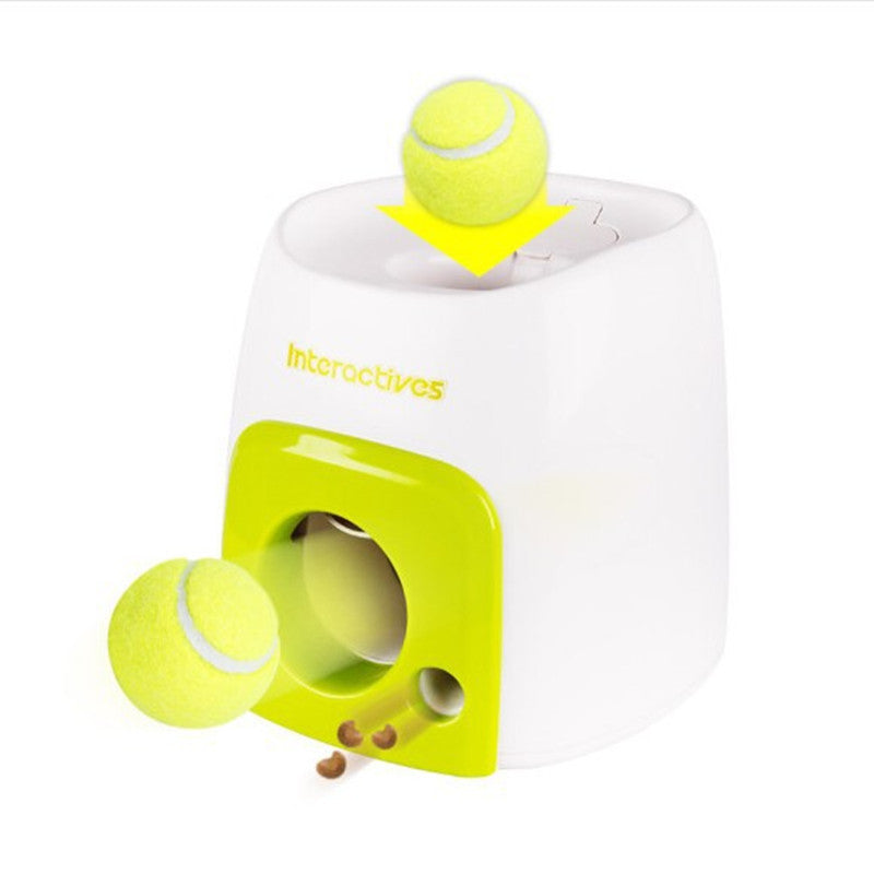 Interactive Tennis Ball Launcher &amp; Treat Dispenser for Dogs