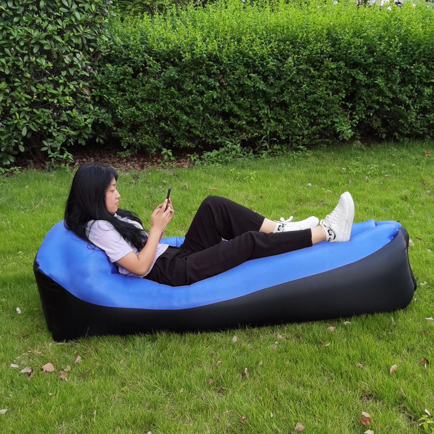 outdoor camping sleeping bag inflatable bed