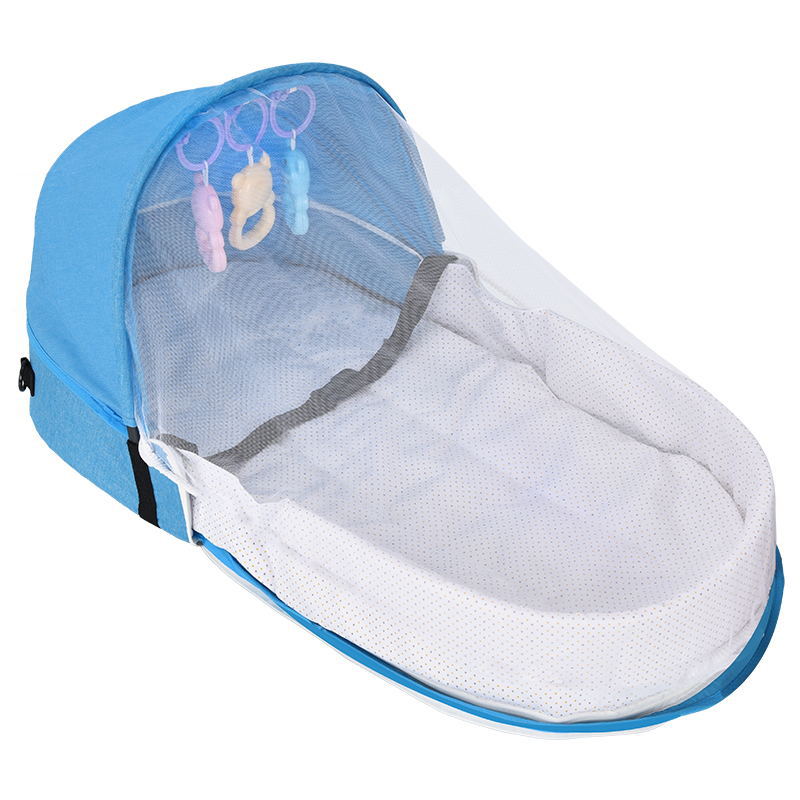 Portable folding crib