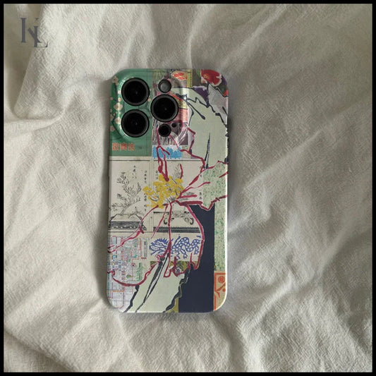 China-Chic Mosaic Graffiti Green Rattan Luxury Case FL-254FL241211201 / iPhone 7(8) Plus