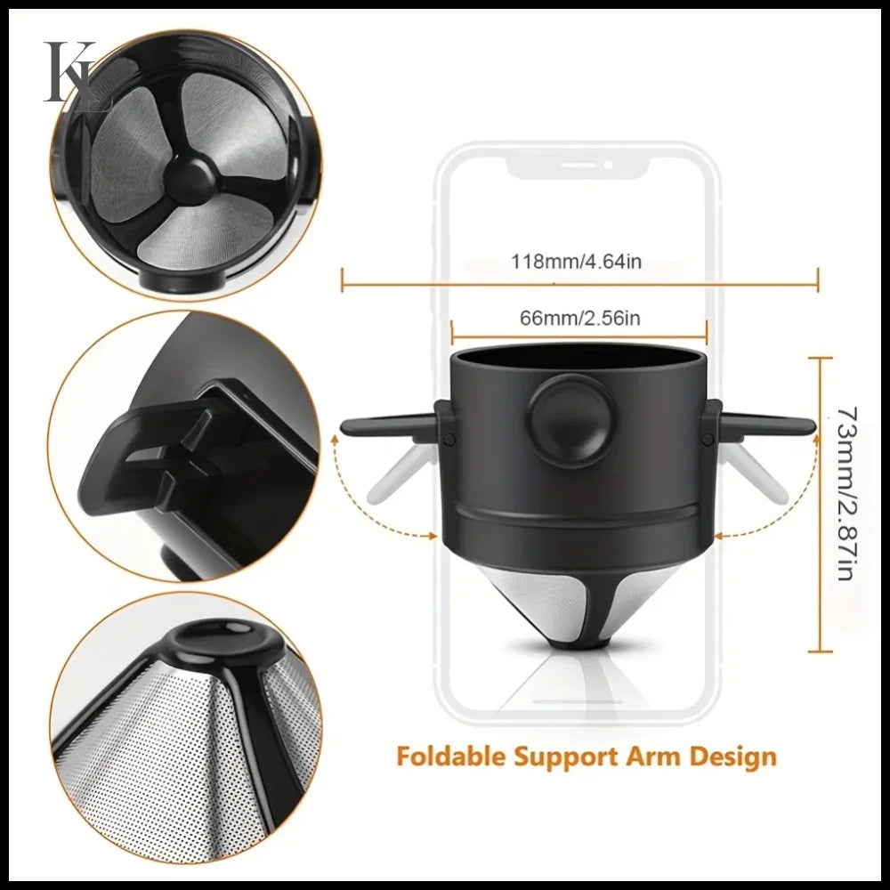 Coffee Maker Portable Set With Stainless Steel Coffee Mug