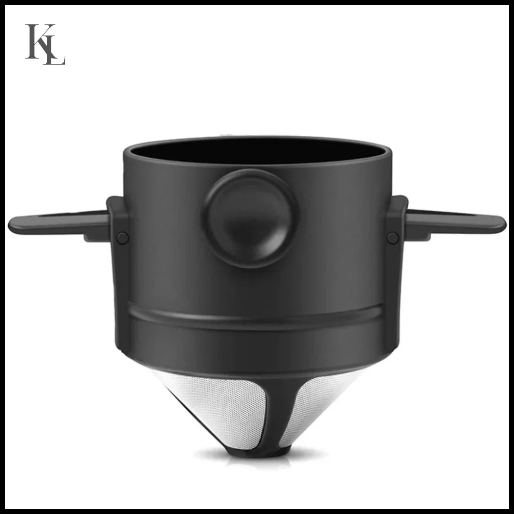 Coffee Maker Portable Set With Stainless Steel Coffee Mug black
