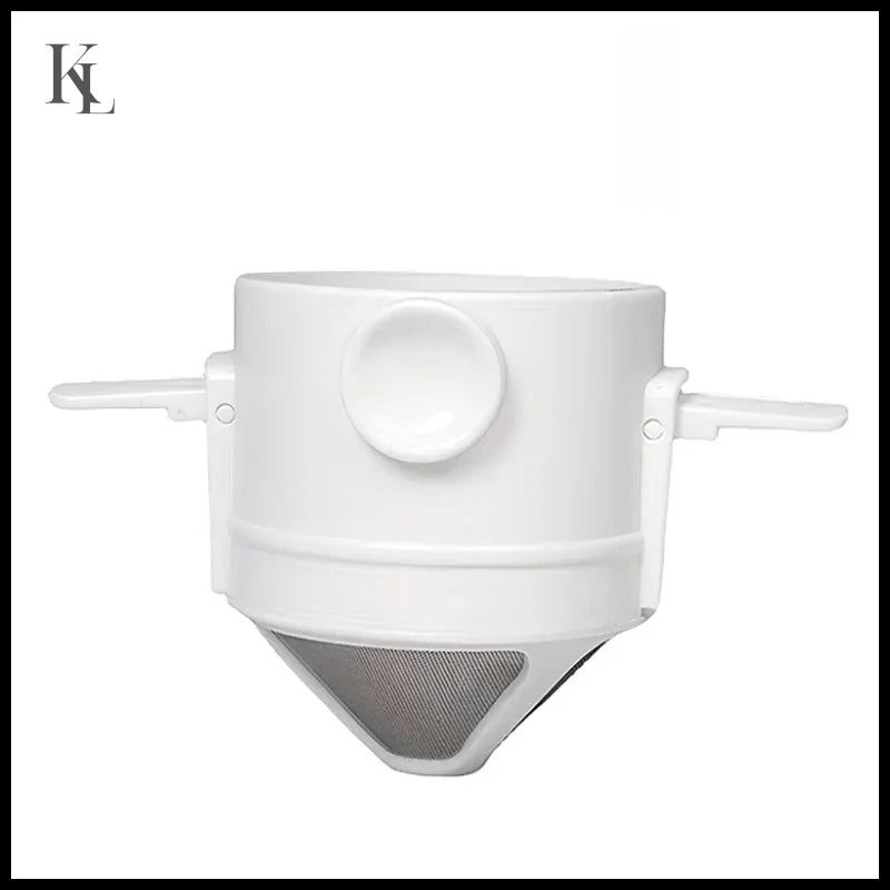 Coffee Maker Portable Set With Stainless Steel Coffee Mug White 1pc