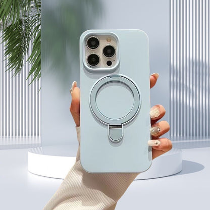 Liquid silicone fulcrum bracket Apple  magnetic suction phone case