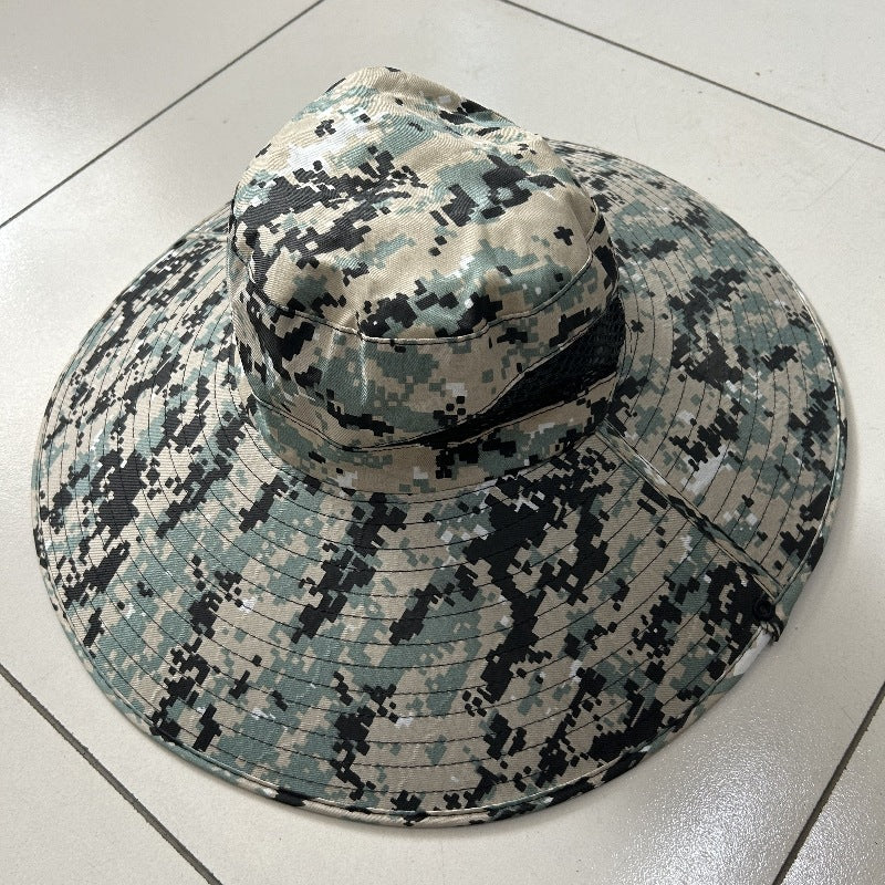 A 15CM wide-brim hat for men's outdoor use