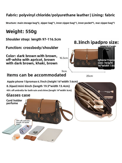 Single shoulder bag - versatile commuter bag