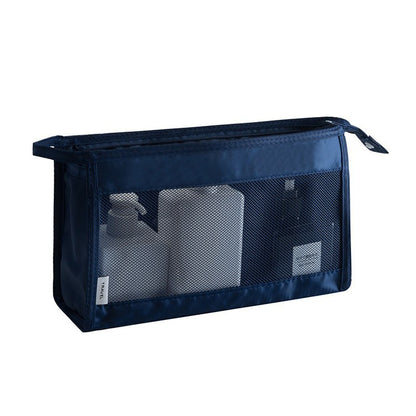 Waterproof large-capacity dry-wet separation cosmetic storage bag
