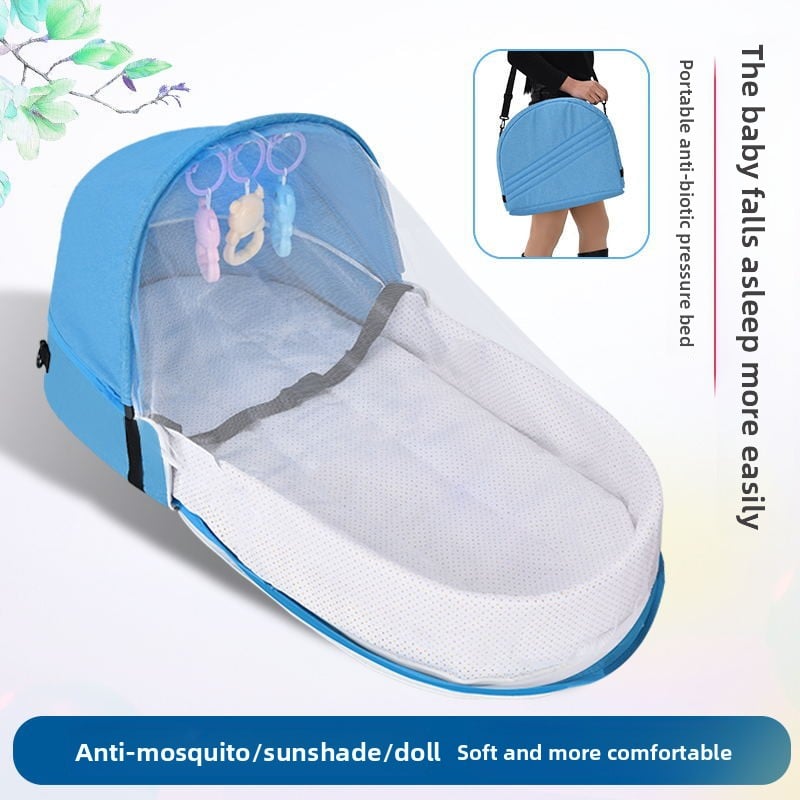 Portable folding crib