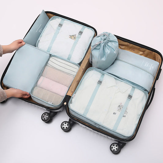 Travel seven-piece storage bag
