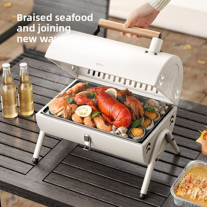 Portable Outdoor Camping Smokeless Barbecue Grill Barbecue Stove