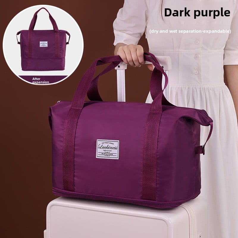 Foldable Lightweight Travel Bag with Dry-Wet Separation