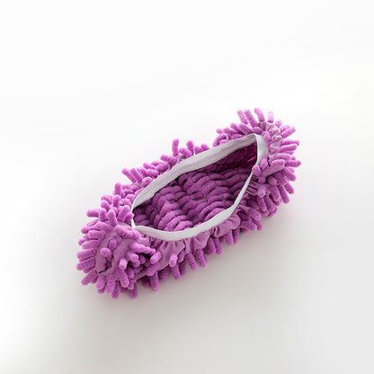 Floor mopping slippers are detachable and washable for cleaning the floor