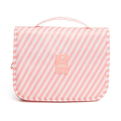Waterproof large-capacity dry-wet separation cosmetic storage bag