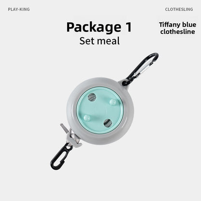 Non-drilled invisible clothes drying line