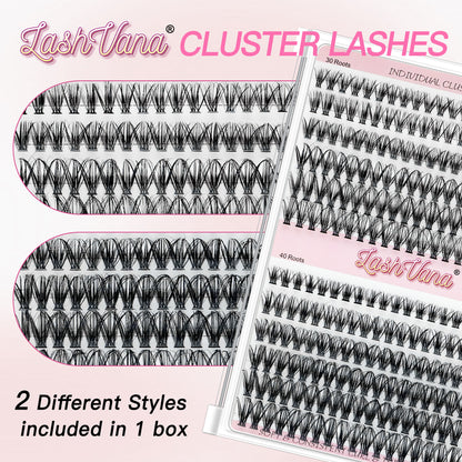 Segmented Self-Grafting False Eyelashes Set