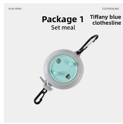 Non-drilled invisible clothes drying line