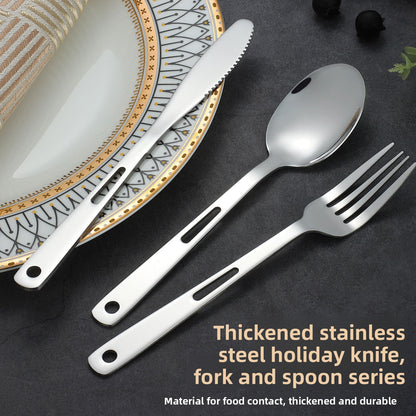 Outdoor knife, fork and spoon Western tableware set